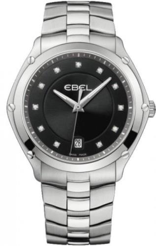 Ebel Miesten kello 1215995 Classic Sport Musta/Teräs Ø40 mm