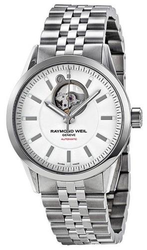 Raymond Weil Miesten kello 2710-ST-30001 Freelancer Valkoinen/Teräs