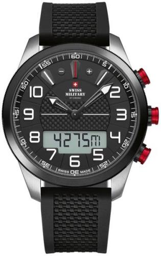 Swiss Military Miesten kello SM34061.01 Chrono Musta/Kumi Ø45 mm