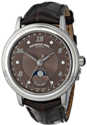 Raymond Weil Naisten kello 2739-L2-05785 Raymond Maestro Ruskea/Nahka