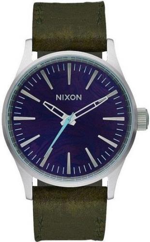 Nixon Miesten kello A377-2302-00 Sininen/Nahka Ø38 mm