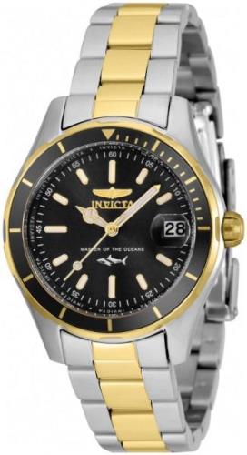 Invicta Naisten kello 35605 Pro Diver Musta/Kullansävytetty teräs