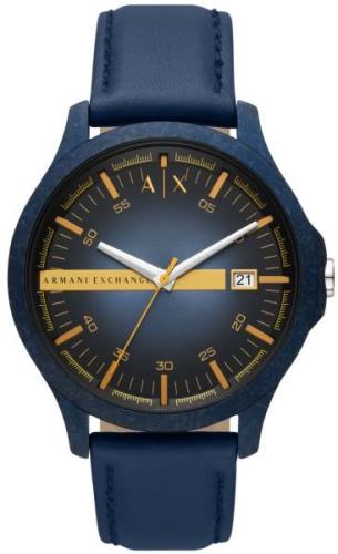 Armani Exchange Miesten kello AX2442 Hampton Sininen/Nahka Ø46 mm