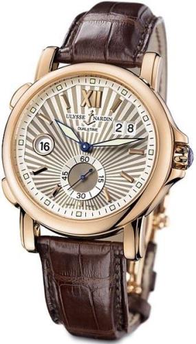 Ulysse Nardin Miesten kello 246-55-30 Dual Time Hopea/Nahka Ø42 mm