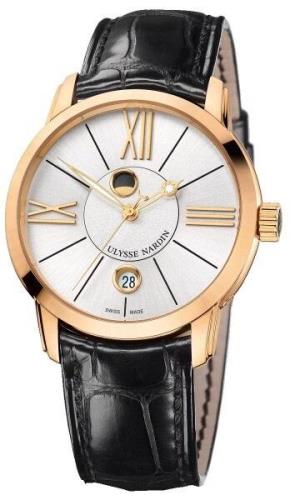 Ulysse Nardin Miesten kello 8296-122-2-41 Classico Hopea/Nahka Ø40 mm