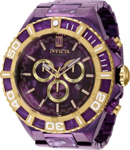 Invicta Miesten kello 40206 Jason Taylor Violetti/Teräs Ø60 mm