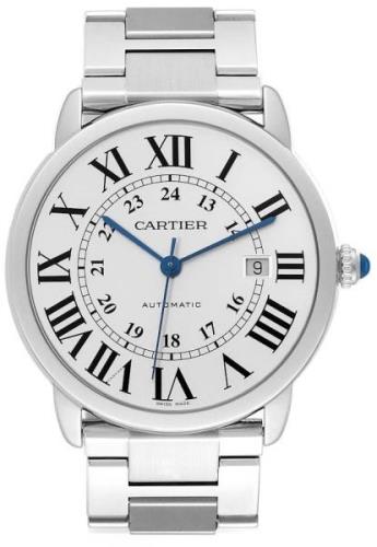 Cartier Miesten kello W6701011 Ronde Hopea/Teräs Ø42 mm