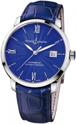 Ulysse Nardin Miesten kello 8150-111-2-E3 Classico Sininen/Nahka Ø40