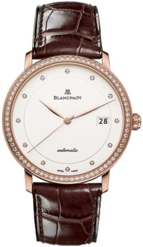 Blancpain Naisten kello 6127-2987-55 Villeret Valkoinen/Nahka Ø33.2