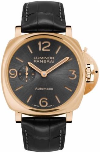 Panerai Miesten kello PAM00675 Luminor Harmaa/Nahka Ø45 mm