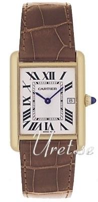 Cartier Miesten kello W1529756 Tank Louis Hopea/Nahka 34x27 mm