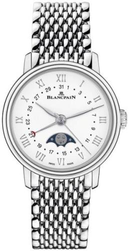 Blancpain Naisten kello 6106-1127-MMB Villeret Valkoinen/Teräs