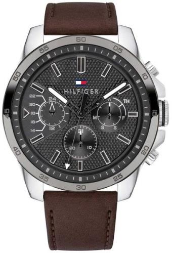 Tommy Hilfiger Miesten kello 1791562 Harmaa/Nahka Ø48 mm