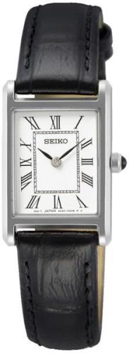 Seiko Naisten kello SWR053P1 Essentials Valkoinen/Nahka 28.4x18.9 mm