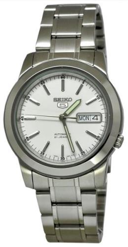 Seiko 5 Miesten kello SNKE49K1 Valkoinen/Teräs Ø38 mm