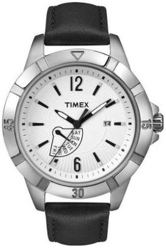 Timex T2N510 Valkoinen/Nahka Ø37 mm