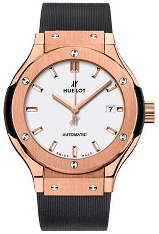 Hublot Naisten kello 582.OX.2610.RX Classic Fusion Valkoinen/Kumi