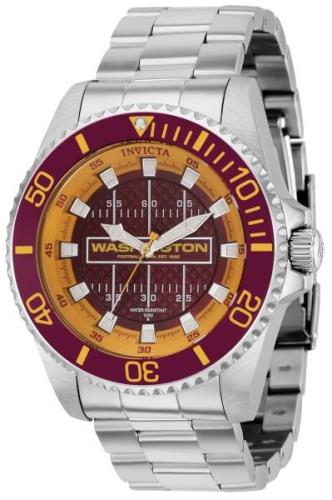 Invicta Miesten kello 36943 NFL Punainen/Teräs Ø47 mm