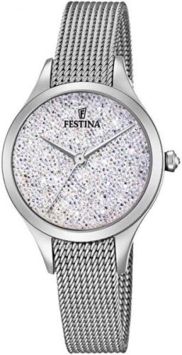 Festina Naisten kello F20336-1 Mademoiselle Kristalleilla/Teräs Ø32