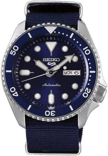 Seiko 5 Miesten kello SRPD51K2 Sininen/Tekstiili Ø42.5 mm