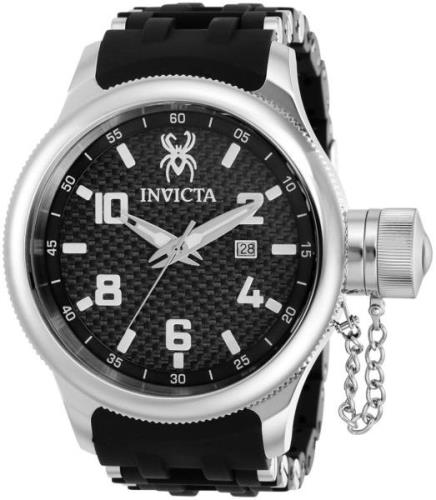 Invicta Miesten kello 36976 Russian Diver Musta/Teräs Ø51.5 mm