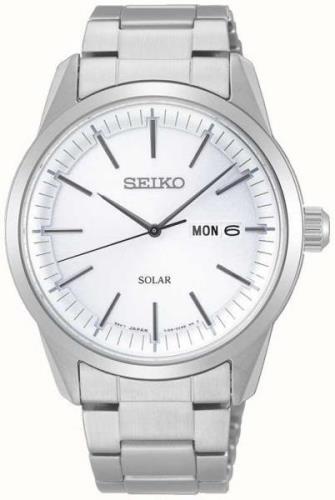 Seiko Miesten kello SNE523P1 Solar Hopea/Teräs Ø40 mm