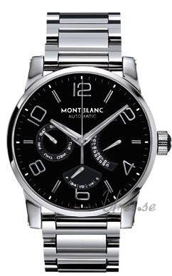 Montblanc Miesten kello 103095 Timewalker XL Retrograd Musta/Teräs