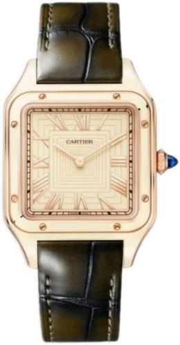 Cartier Miesten kello WGSA0054 Santos Dumont Punakultaa/Nahka