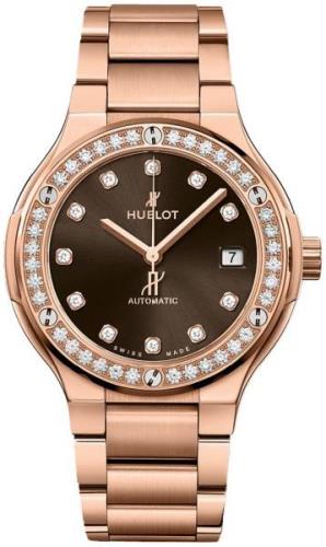 Hublot Naisten kello 568.OX.898M.OX.1204 Classic Fusion Ruskea/18K