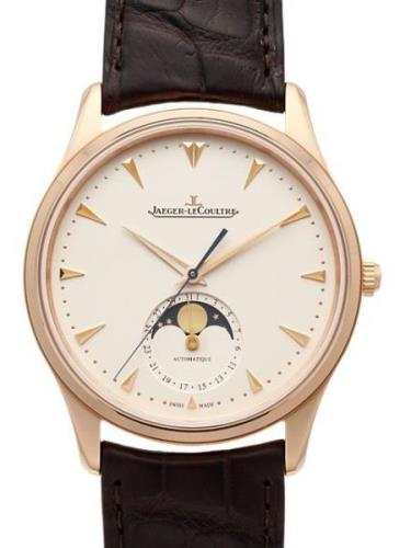 Jaeger LeCoultre Miesten kello 1362520 Master Ultra Thin Beige/Nahka