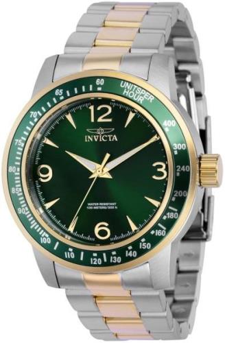 Invicta Miesten kello 38536 Specialty Vihreä/Kullansävytetty teräs