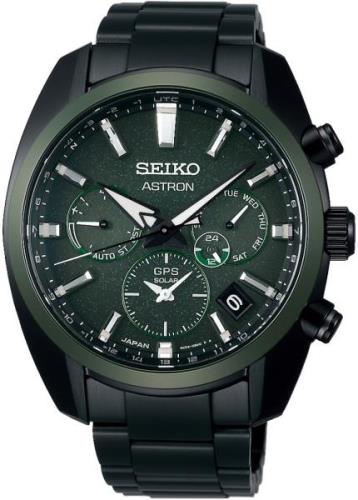 Seiko Miesten kello SSH079J1 Astron Vihreä/Teräs Ø42.7 mm