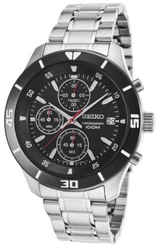 Seiko Miesten kello SKS405P1 Musta/Teräs Ø42 mm