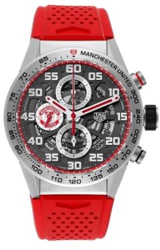 TAG Heuer Miesten kello CAR201M.FT6156 Carrera Harmaa/Kumi Ø43 mm