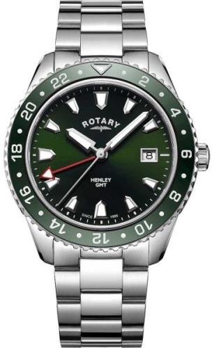 Rotary Miesten kello GB05108/24 Henley Vihreä/Teräs Ø42 mm