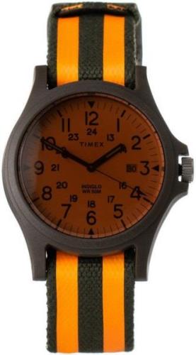 Timex Miesten kello TW2V14200LG Oranssi/Nahka Ø40 mm