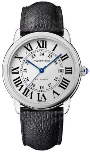 Cartier Miesten kello WSRN0022 Ronde Hopea/Nahka Ø42 mm