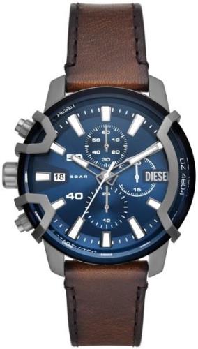 Diesel Miesten kello DZ4604 Griffed Mini Sininen/Nahka Ø42 mm