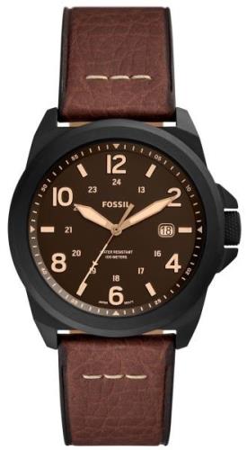 Fossil Miesten kello FS5938 Bronson Ruskea/Nahka Ø40 mm