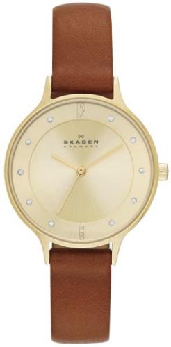 Skagen Naisten kello SKW2147 Anita Kullattu/Nahka Ø30 mm