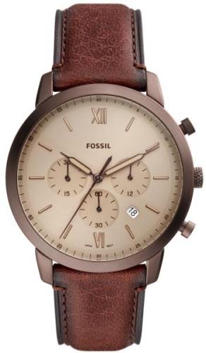 Fossil Miesten kello FS5941 Neutra Ruskea/Nahka Ø44 mm