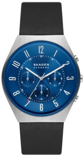 Skagen Miesten kello SKW6820 Grenen Chrono Sininen/Nahka Ø42 mm