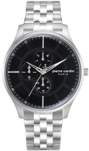 Pierre Cardin Miesten kello PC902731F07 La Gloire Musta/Teräs Ø43 mm