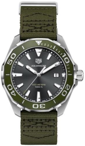 TAG Heuer Miesten kello WAY101L.FC8222 Aquaracer Musta/Tekstiili Ø43