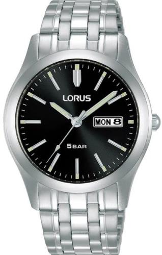 Lorus Miesten kello RXN67DX9 Classic Musta/Teräs Ø38 mm