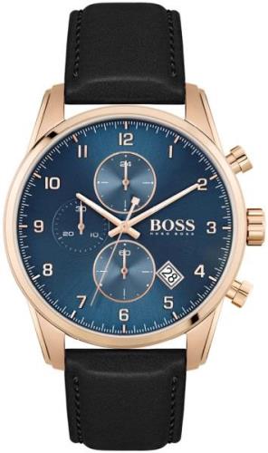 Hugo Boss Miesten kello 1513783 Skymaster Sininen/Nahka Ø44 mm