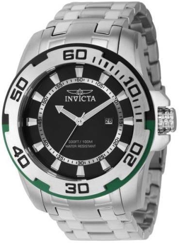 Invicta Miesten kello 39116 Pro Diver Musta/Teräs Ø50 mm