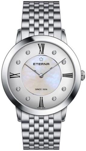 Eterna Naisten kello 2711.41.66.1745 Eternity Valkoinen/Teräs Ø40 mm