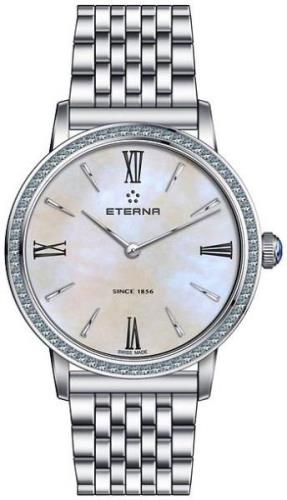 Eterna Naisten kello 2720.50.62.1738 Eternity Valkoinen/Teräs Ø32 mm