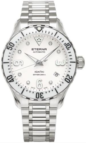 Eterna Naisten kello 1280.41.66.1733 Kontiki Valkoinen/Teräs Ø38 mm